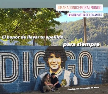 Gianinna y su hijo, junto