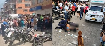 Autoridades atendieron el caso en el centro de Cundinamarca tras el intercambio de disparos. - crédito @PasaenBogota/X