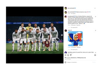 La publicación de Emiliano Dibu