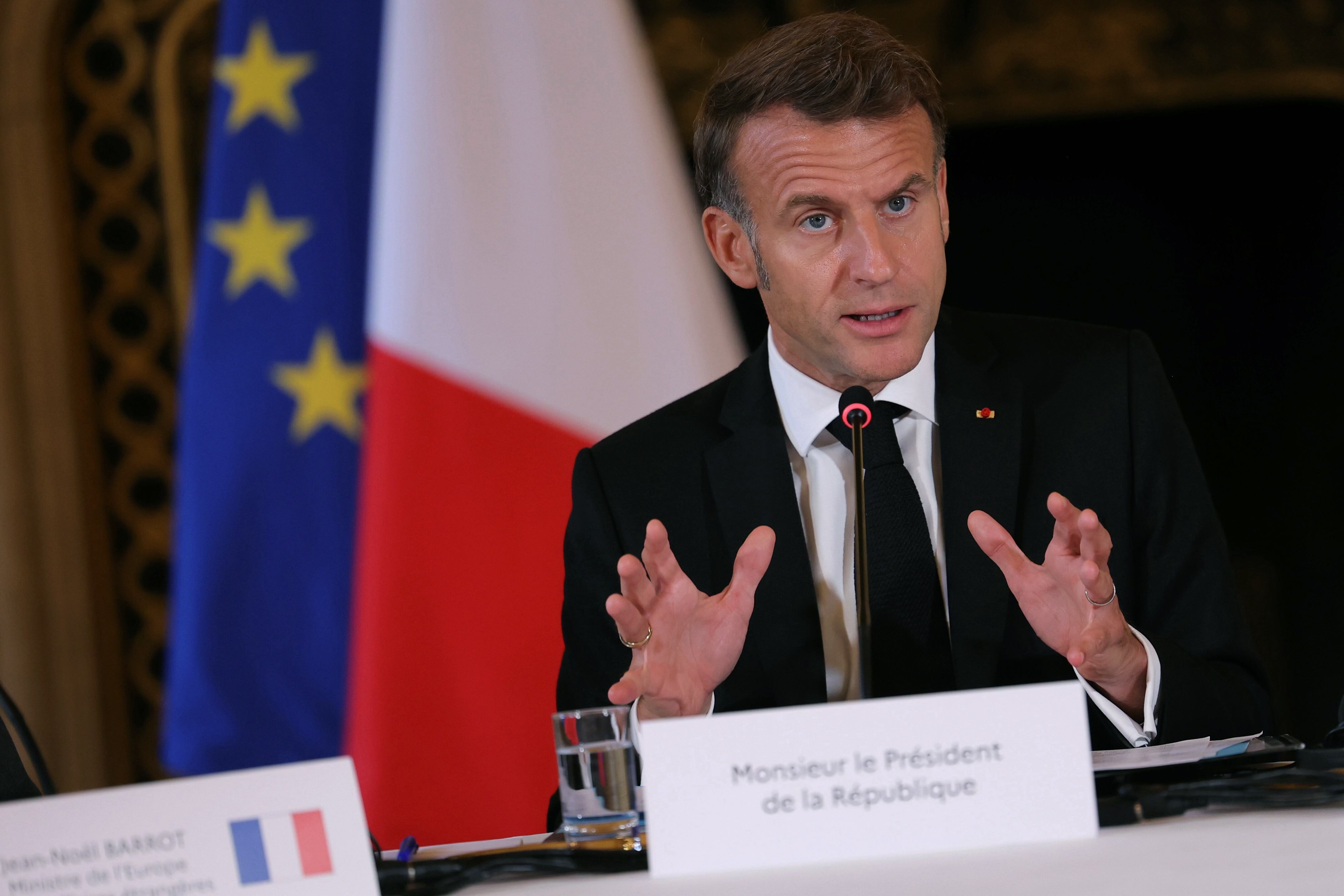 El presidente de Francia, Emmanuel Macron (EFE/EPA/THOMAS SAMSON)