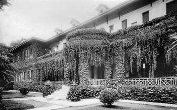 Vista antigua del pabellón de
