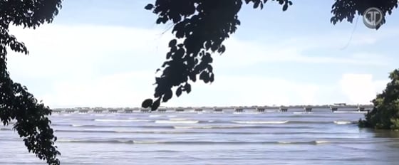 La entrada de mar provocó afectaciones en viviendas ubicadas cerca de la costa en el sector de Isla Cañas. / (Telemetro)