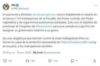 El PRI acusó al emecista