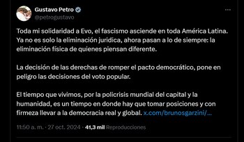 El presidente colombiano envió un