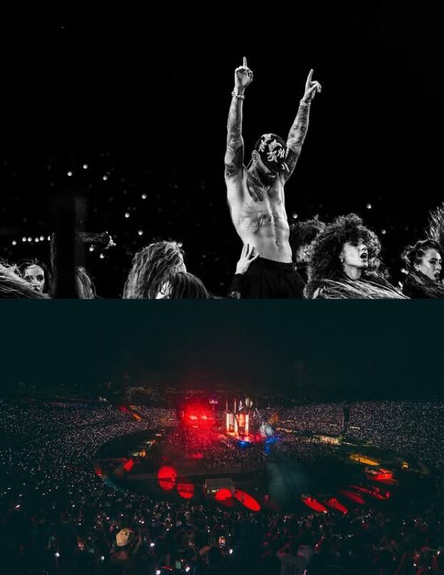 Maluma llevó a su concierto en Medellín más de 10 artistas invitados - crédito @maluma/IG