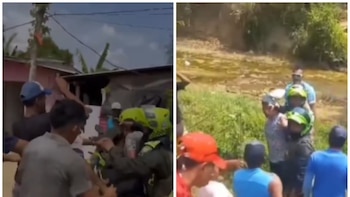 Comunidad detuvo a presunto fletero