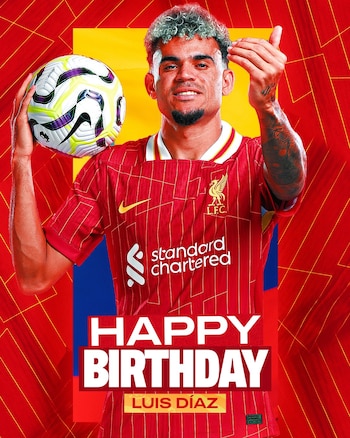 Luis Díaz fue felicitado por
