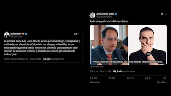 Iván Duque cuestionó los comentarios de Matador contra Ana Lucía Pineda y pidió el rechazo generalizado a las expresiones dirigidas contra la primera dama -crédito @IvanDuque/@AlvaroUribeVel/X