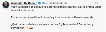 Alejandro De Bedout afirmó que se trató de una