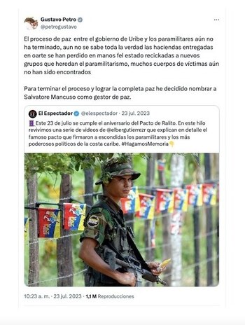 Con este mensaje, el presidente