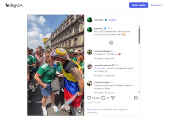 La grabación alterna reacciones de rechazo, aceptación y momentos espontáneos dentro de una dinámica amateur de tono humorístico - crédito @soymian_/Instagram