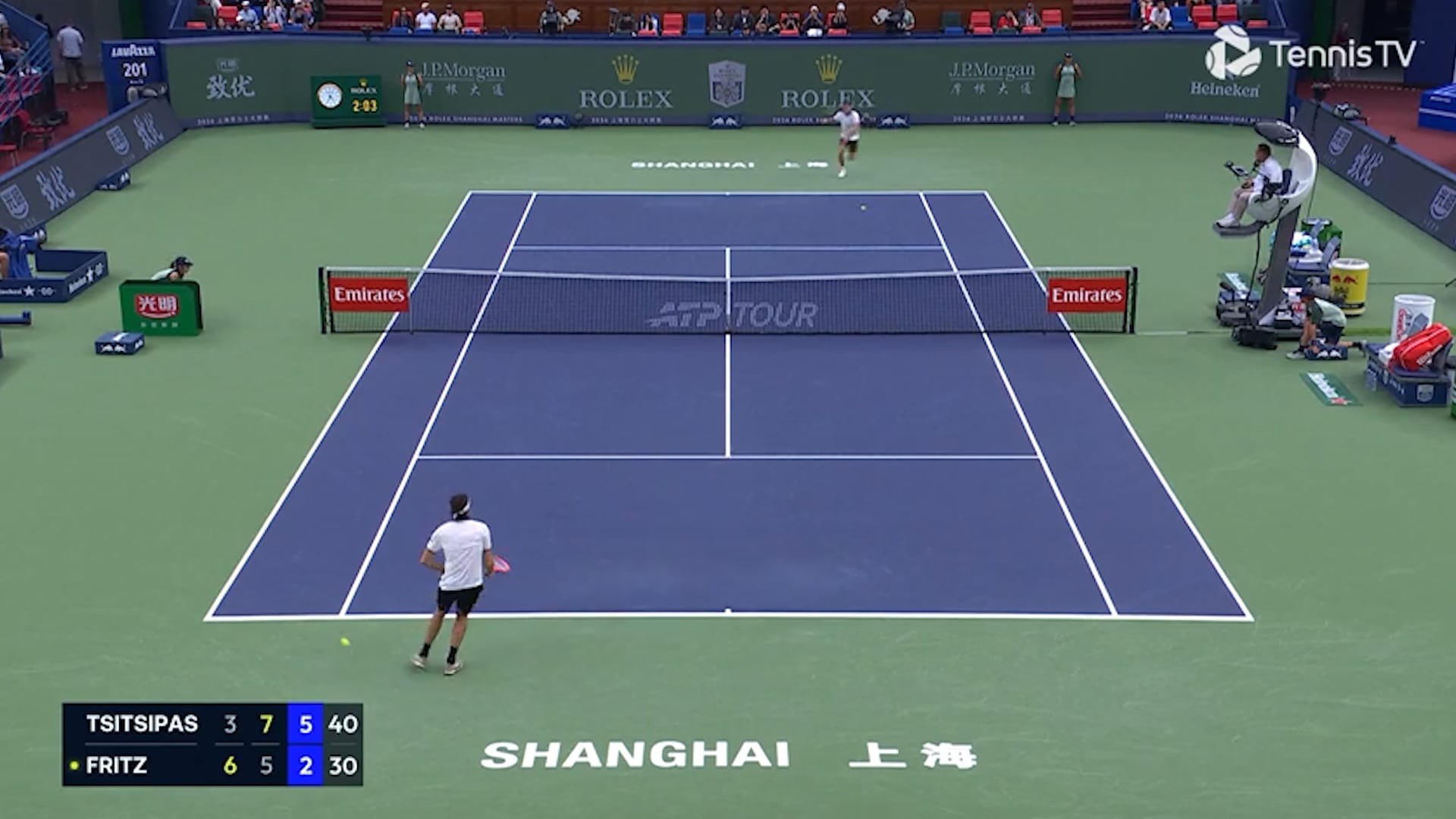 Fritz ya perdió una pelota de tenis del bolsillo