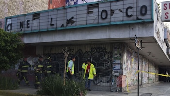 El fuego en el predio