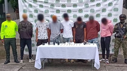Capturaron a seis miembros de Los Mexicanos en Quibdó: junto a ellos aprehendieron a un menor de 14 años