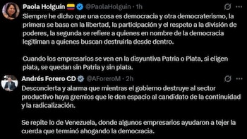 Paola Holguín y Andrés Forero