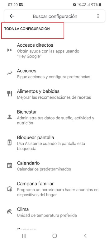 El Asistente ofrece muchas opciones