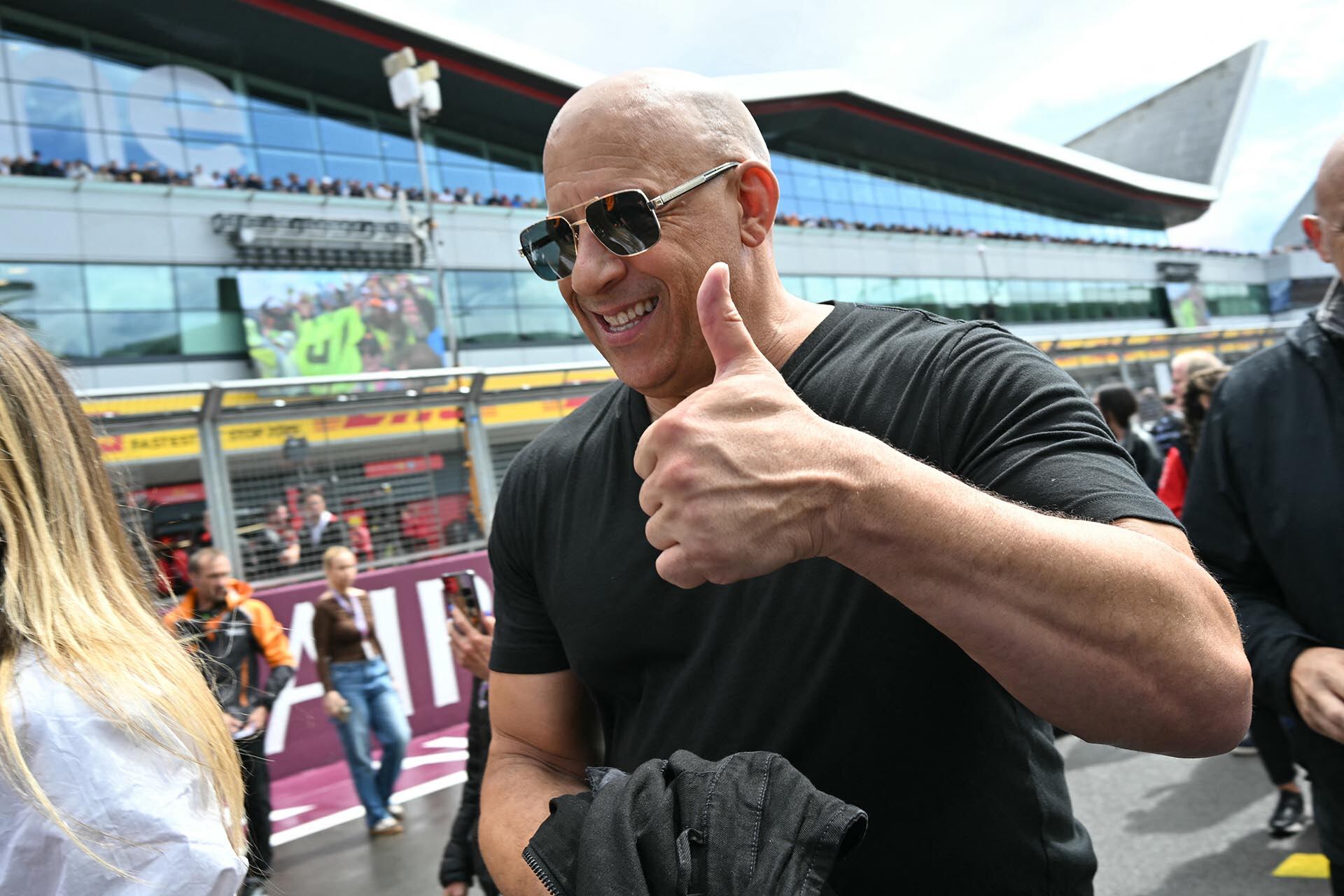 Vin Diesel, presente en Silverstone (AFP)