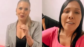 Johanna San Miguel canta himno