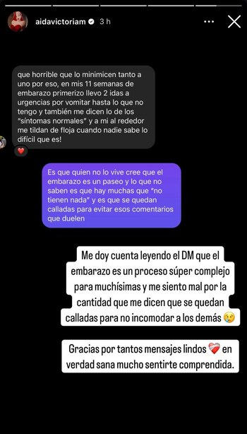 No se siente cómoda con