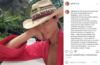 Tomada de Instagram @zahira.tv