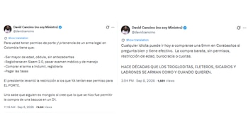 Las autoridades militares conservarán la facultad de expedir, revisar y retirar los permisos individuales a quienes incumplan las condiciones legales - crédito @davidcancino/X