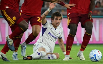 Franco Mastantuono debutó en la Fiorentina ante la Roma (EFE/EPA/ALESSANDRO DI MEO)
