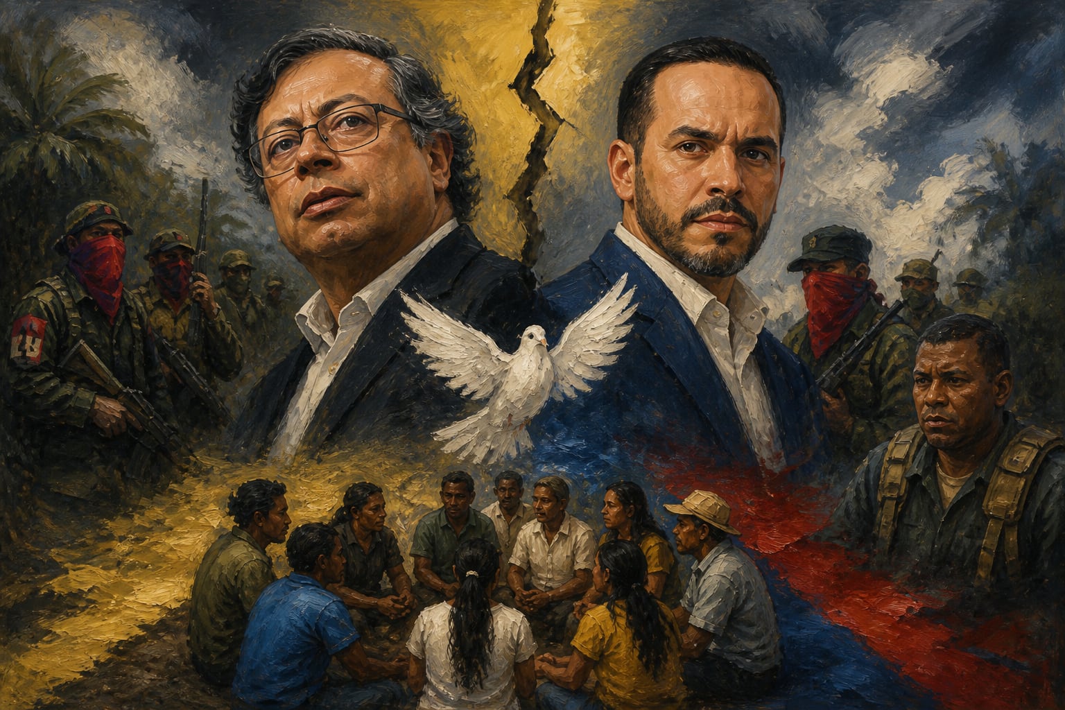 La decisión de Abelardo de la Espriella de poner fin a todos los procesos de negociación supuso el fin formal de la política de Paz Total de Gustavo Petro - crédito Imagen Ilustrativa Infobae
