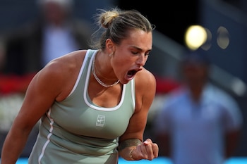 La tenista Aryna Sabalenka (AP Photo/Manu Fernández)