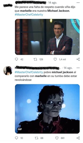 Reacciones a comentario de Viña