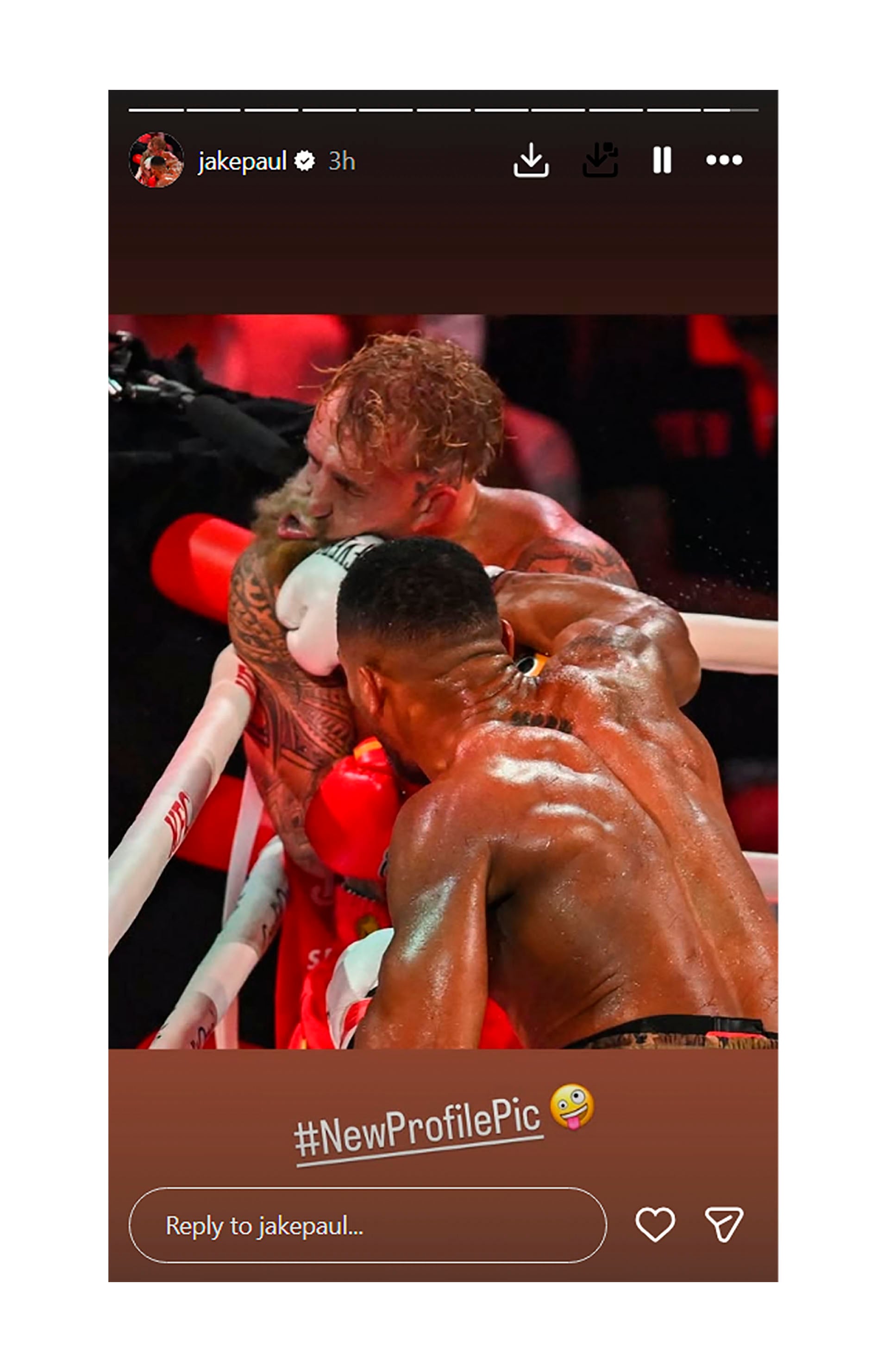 La historia que subió Jake Paul tras el combate