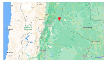 Frontera con Bolivia y Paraguay,