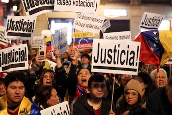 Los ciudadanos venezolanos han pedido que se haga justicia en lo referente a los comicios del 28 de julio de 2024, en los que resultó ganador el opositor Edmundo González; pero cuya victoria fue ultrajada por el régimen de Nicolás Maduro - crédito Violeta Santos Moura/REUTERS
