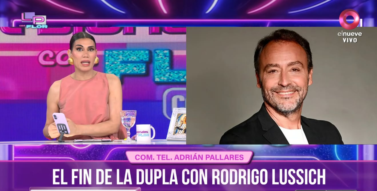 “Yo pedí salir al aire”, dijo Adrián Pallares al comunicarse con el programa de Flor de la V (Los profesionales de siempre, El Nueve)