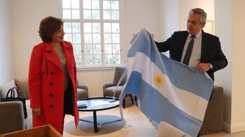 Alberto Fernández recibió a la