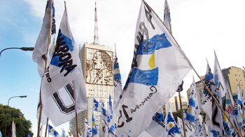 Las bandera de La Cámpora