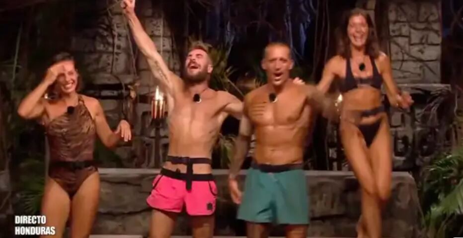 Los cuatro finalistas de 'Supervivientes All Stars 2' (Mediaset)