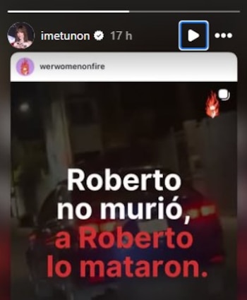 La famosa reaccionó (Instagram)