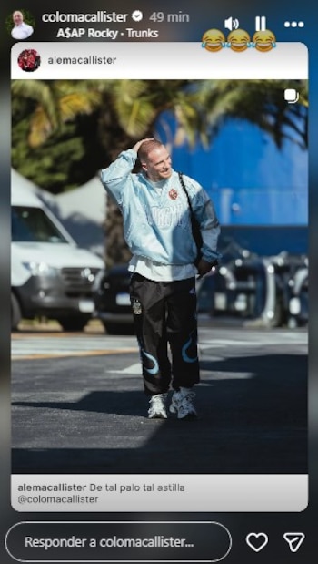 La respuesta del Colo Mac Allister a su hijo Alexis por el corte de pelo (Instagram)