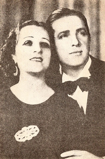 Ada Falcón y Ignacio Corsini fueron dos grandes figuras de la época de oro del tango en la Argentina de los años 30.