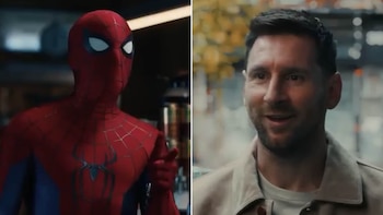 La sorpresiva actuación de Lionel Messi en el lanzamiento de la nueva película de Spiderman: “Escuché que me estabas buscando”