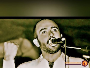 El Indio Solari en una