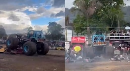 Pánico en show de Monster Truck en Popayán: conductora perdió el control y dejó 37 heridos y 2 fallecidos, todo quedó en video