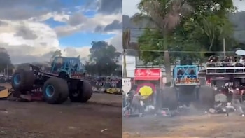 Pánico en show de Monster Truck en Popayán: conductora perdió el control y atropelló a varios asistentes, todo quedó en video