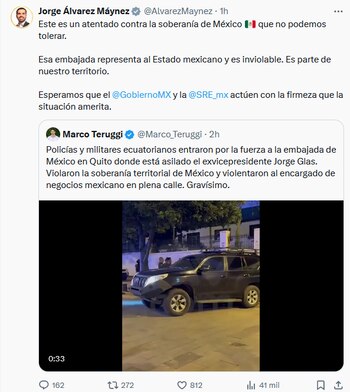 Máynez reacción foto: X/captura de pantalla