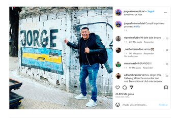 Almirón en La Boca