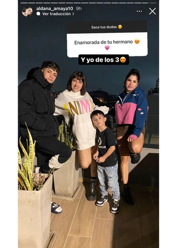 La respuesta de Aldana, hermana