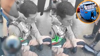 Un efectivo de la Policía