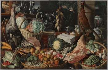 "Escena de cocina con Cristo