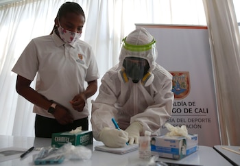 Archivo: La luchadora Jackeline Rentería