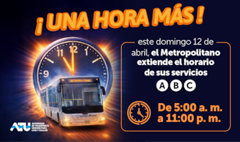 Horario extendido del Metropolitano este domingo 12 de abril.